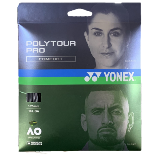 SET DE CORDA YONEX POLYTOUR PRO 1.25 - PRETO